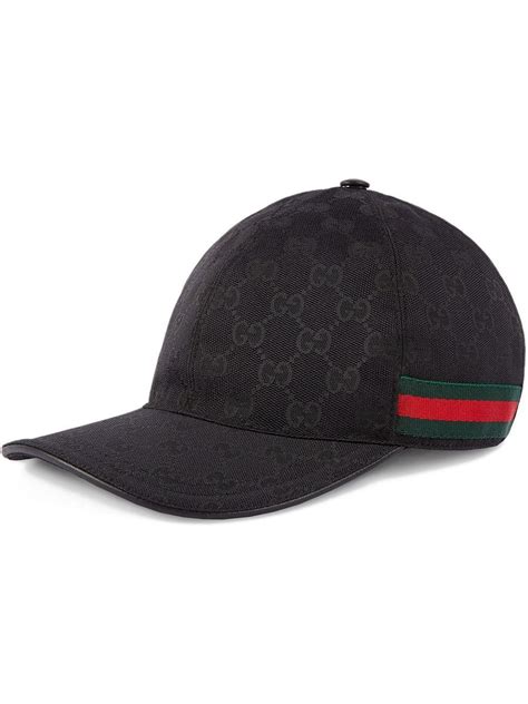 gucci gg canvas baseball hat black|gucci baseball hat women.